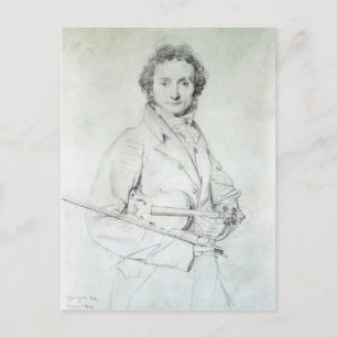 Portret van Niccolo Paganini 1819 Briefkaart