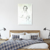 Portret van Niccolo Paganini 1819 Canvas Afdruk (Insitu (Slaapkamer))