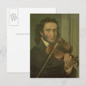 Portret van Niccolo Paganini Briefkaart (Voorkant / Achterkant)