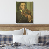 Portret van Niccolo Paganini Canvas Afdruk (Insitu (Slaapkamer))