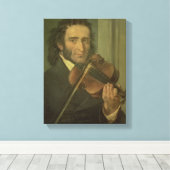 Portret van Niccolo Paganini Canvas Afdruk (Insitu (Houten vloer))