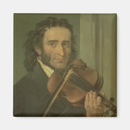 Portret van Niccolo Paganini Magneet (Voorkant)