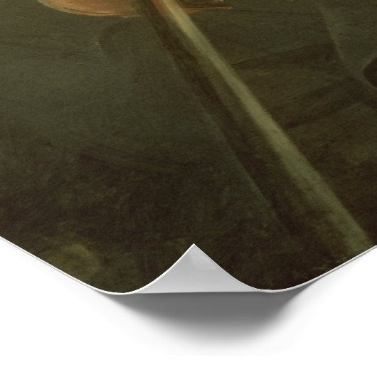 Portret van Niccolo Paganini Poster (Hoek)