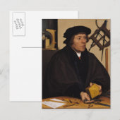 Portret van Nicholas Kratzer 1528 Briefkaart (Voorkant / Achterkant)