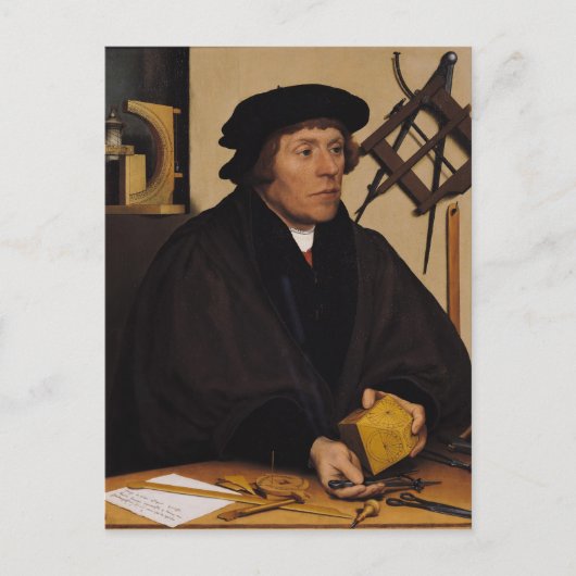 Portret van Nicholas Kratzer 1528 Briefkaart (Voorkant)