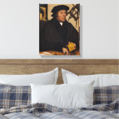 Portret van Nicholas Kratzer 1528 Canvas Afdruk (Insitu (Slaapkamer))