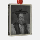 Portret van Nicholas Monck Metalen Ornament (Rechts)