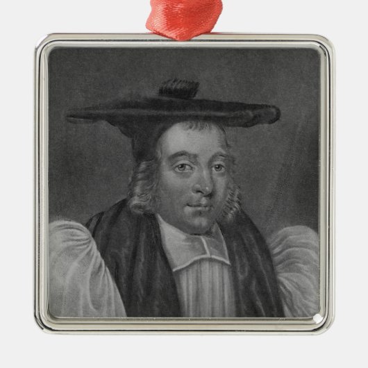 Portret van Nicholas Monck Metalen Ornament (Voorkant)