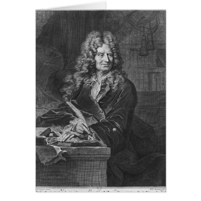 Portret van Nicolas Boileau (Voorkant)