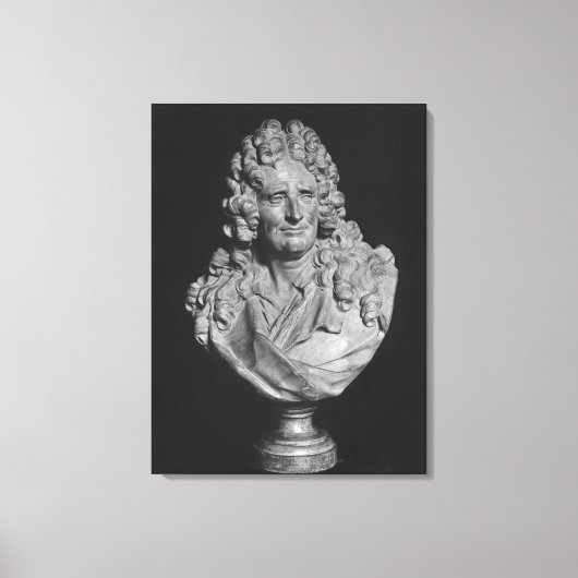Portret van Nicolas Boileau Canvas Afdruk (Voorkant)