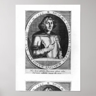 Portret van Nicolas Copernicus Poster