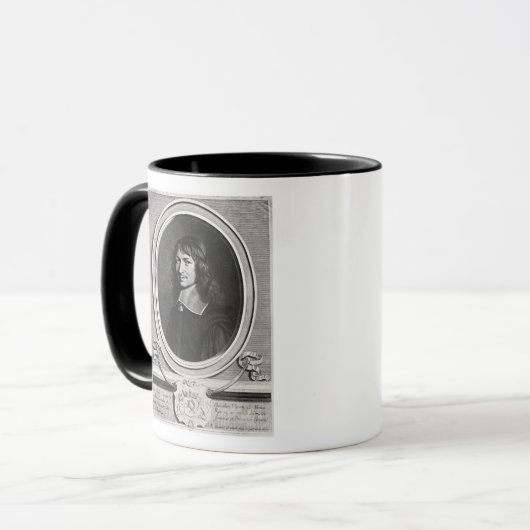 Portret van Nicolas Fouquet 1662 Mok (Voorkant links)