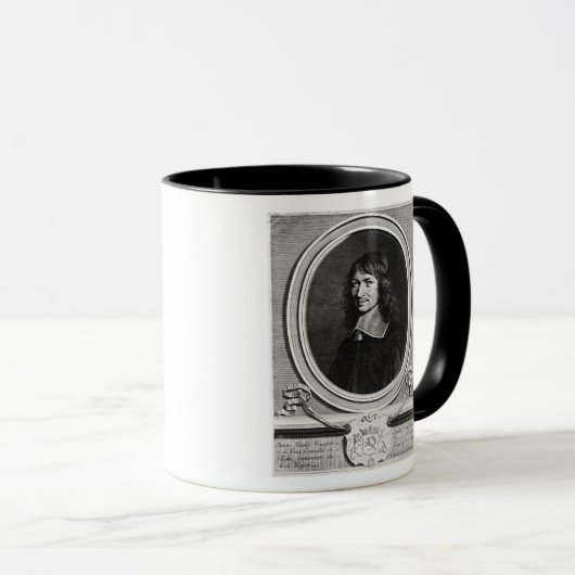 Portret van Nicolas Fouquet 1662 Mok (Voorkant rechts)