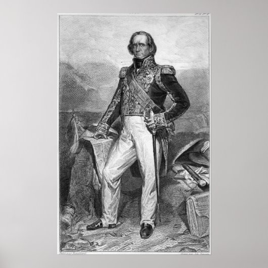 Portret van Nicolas Jean-de-Dieu Poster (Voorkant)