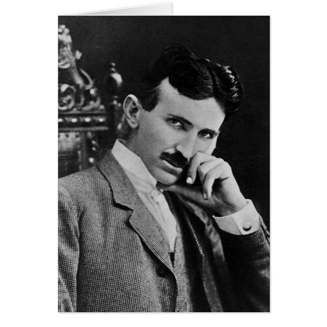 Portret van Nikola Tesla (Voorkant)