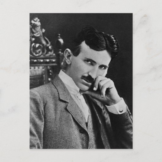 Portret van Nikola Tesla Briefkaart (Voorkant)