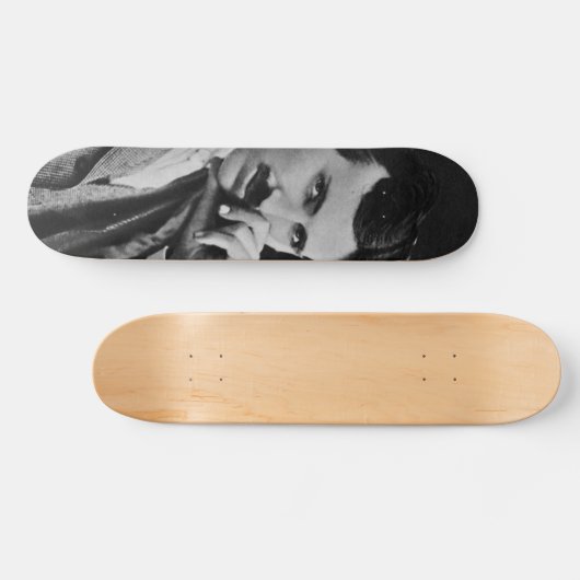 Portret van Nikola Tesla Skateboard (Horizontaal)