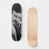 Portret van Nikola Tesla Skateboard (Voorkant)
