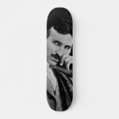 Portret van Nikola Tesla Skateboard (Voorkant)