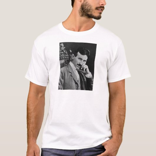 Portret van Nikola Tesla T-shirt (Voorkant)
