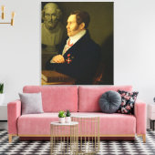 Portret van Nikolay Gnedich, 1839 Canvas Afdruk (Insitu (Woonkamer))