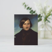 Portret van Nikolay Gogol, 1841 Briefkaart (Staand voorkant)