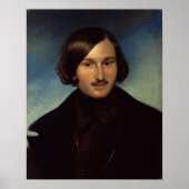 Portret van Nikolay Gogol, 1841 Poster (Voorkant)