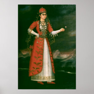 Portret van Nino Eristavi, Iraniër, 1829 Poster