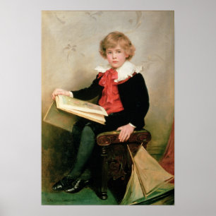 Portret van Norman Stewart Davies Poster