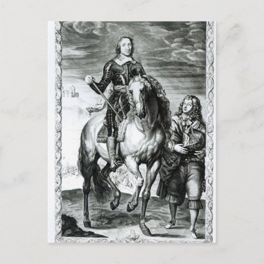 Portret van Oliver Cromwell Briefkaart (Voorkant)