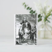 Portret van Oliver Cromwell Briefkaart (Staand voorkant)