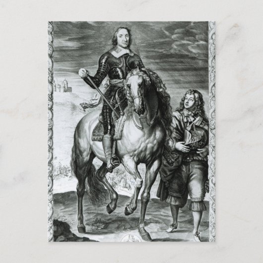 Portret van Oliver Cromwell Briefkaart (Voorkant)