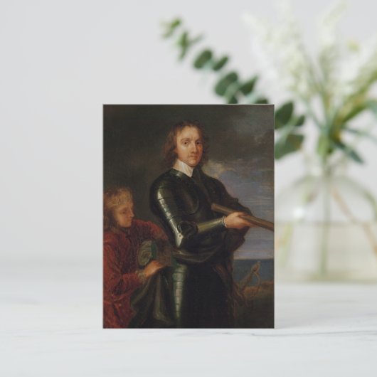 Portret van Oliver Cromwell Briefkaart (Staand voorkant)