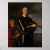 Portret van Oliver Cromwell Poster (Voorkant)