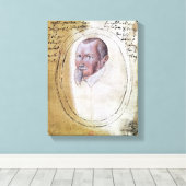 Portret van Olivier de Serres Canvas Afdruk (Insitu (Houten vloer))