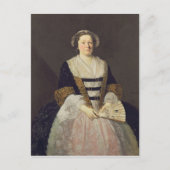 Portret van onbekende dame briefkaart (Voorkant)