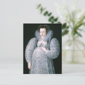Portret van onbekende dame c.1595 Fine Art Briefkaart (Staand voorkant)