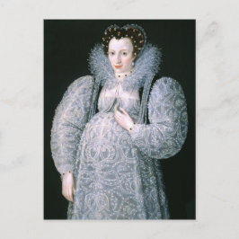 Portret van onbekende dame c.1595 Fine Art Briefkaart