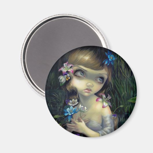 "Portret van Ophelia" Magneet (Voorkant / Achterkant)