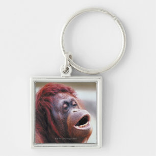 Portret van orangutaan sleutelhanger