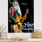 Portret van Orianthi-gitarist Poster (Keuken)