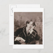 Portret van Oscar Wilde (1854-1900), 1882 (b/w pho Briefkaart (Voorkant / Achterkant)