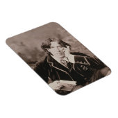 Portret van Oscar Wilde (1854-1900), 1882 (b/w pho Magneet (Rechterzijde)