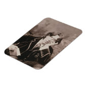 Portret van Oscar Wilde (1854-1900), 1882 (b/w pho Magneet (Linkerzijde)