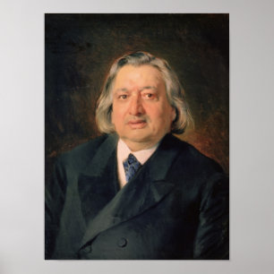 Portret van Ossip Petrov , 1870 Poster