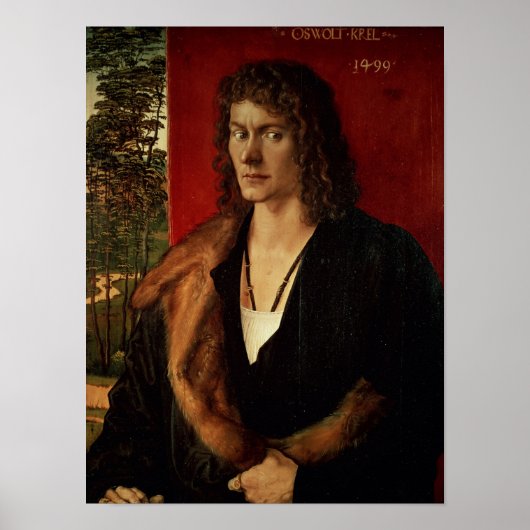 Portret van Oswolt Krel, 1499 Poster (Voorkant)