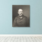 Portret van Otto von Bismarck Canvas Afdruk (Insitu (Houten vloer))
