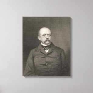 Portret van Otto von Bismarck Canvas Afdruk