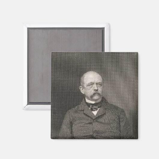 Portret van Otto von Bismarck Magneet (Voorkant / Achterkant)