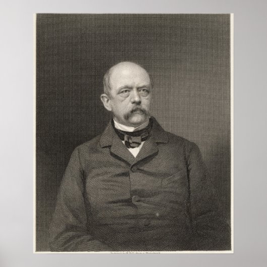 Portret van Otto von Bismarck Poster (Voorkant)